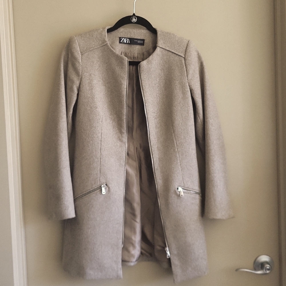 ZARA Made in Spain Longline Jacket - Picture 10 of 10